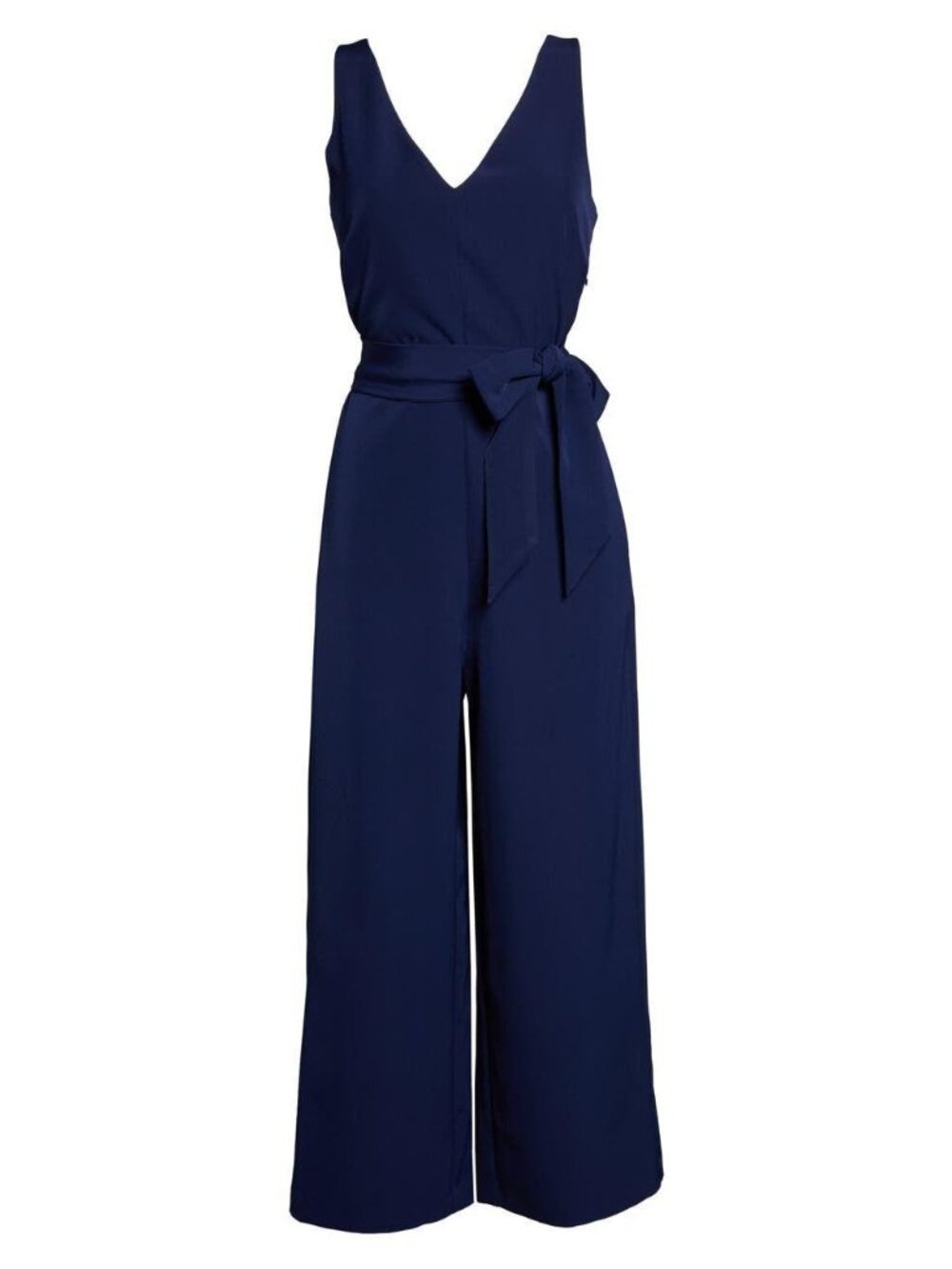 🆕 SAM EDELMAN V-Neck Wide Leg Jumpsuit Navy Blue 8 - Picture 5 of 8
